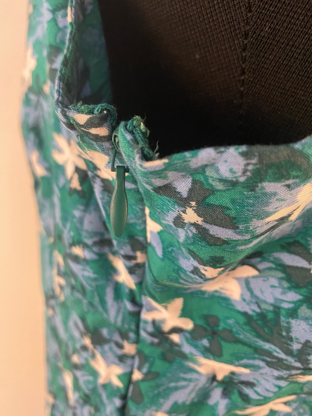 Green Floral A-Line Maxi Skirt - Picture 7 of 14